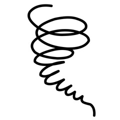 Hand Drawn Doodle Tornado