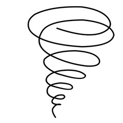 Hand Drawn Doodle Tornado