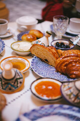 Morocco breakfast. Breakfast in Fes