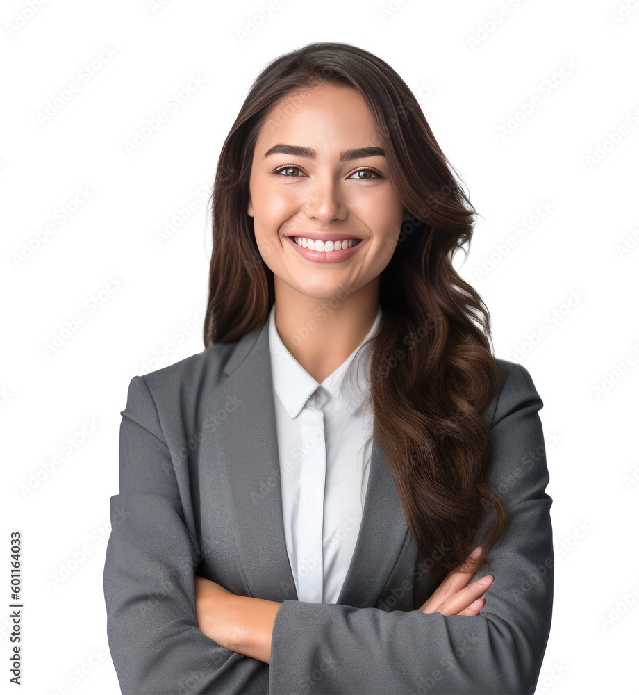 Canvas Prints business woman isolated. illustration ai generative.