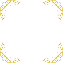 Vintage Swirly Gold Elegant Frame 