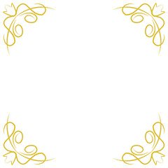 Vintage Swirly Gold Elegant Frame 