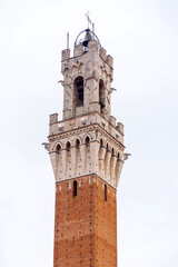 Fototapeta premium The Palazzo Pubblico, town hall is a palace in Siena, Italy
