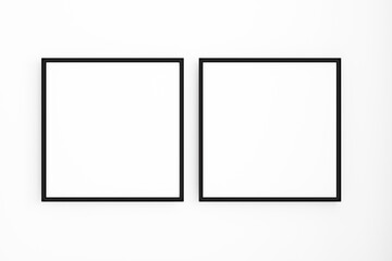 Black frame mockup, 3d rendering
