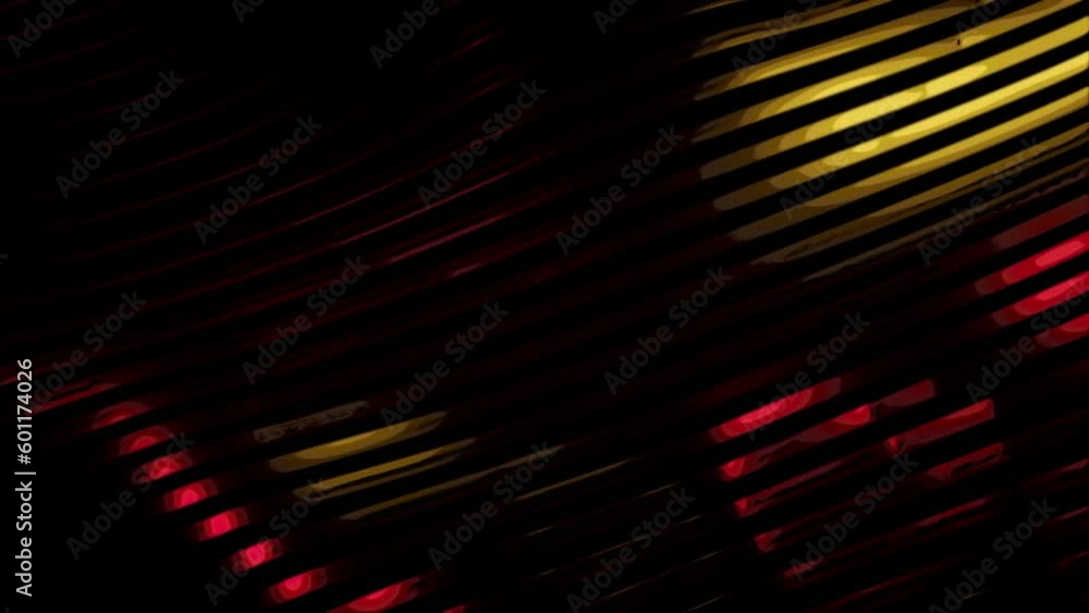 Poster animation of rows of colorful yellow and red stripes. design. colorful wave gradient animation.