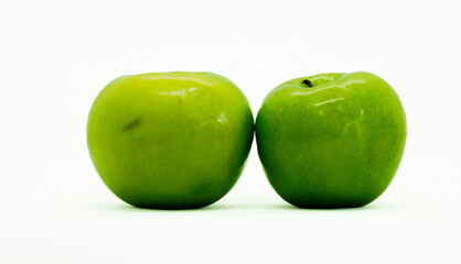 white background Apple Green