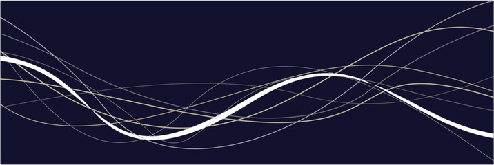 Wave of optical illusion. Abstract black and white illustrations. Horizontal lines stripes pattern or background with wavy distortion effect.