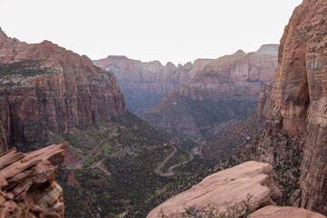 Zion National Park, UT. Camion Overlook Trial. Beautiful view.