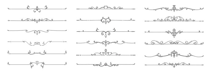 divider set of elements vector floral dividers decoration elements new collection pack