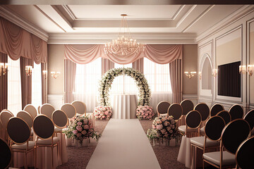 Wedding room. Wedding decoration. Wedding table decoration. Wedding planner. Wedding ceremony