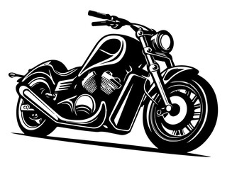 motorcycle on a white background