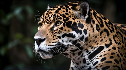 Naklejka premium close up of a leopard generative ai