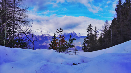 winter mountain landscape