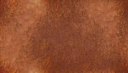 Old grunge copper bronze rusty texture dark black background effect. Generative AI	
