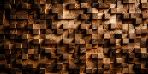 Old grunge dark textured wooden background , The surface of the old brown wood texture. Generative AI  