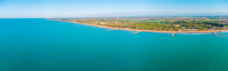 Beautiful coastline at Caorle, Italy, in early summer