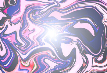 illustration, bright abstract pattern of blue, purple, and pink colors with highlights.