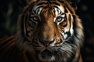 Obraz premium portrait of a bengal tiger - Generative AI