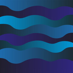 Beautiful abstract vector background in the form of blue and blue sea waves