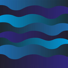 Beautiful abstract vector background in the form of blue and blue sea waves