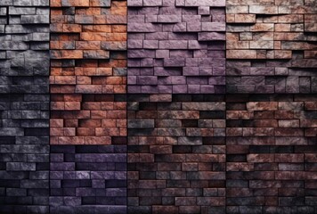 a brown brick wall at a store of brick, generative ai