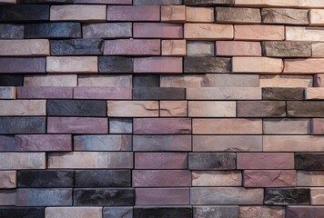 a brown brick wall at a store of brick, generative ai