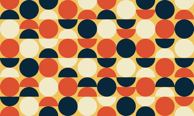 Abstract background with bold geometric shapes. Seamless decorative pattern.