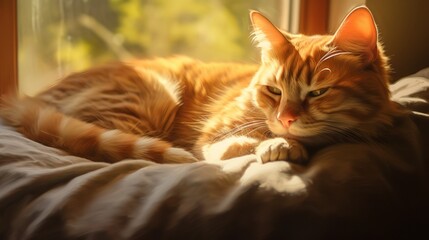 Lazy Afternoon: Relaxed Manx Cat