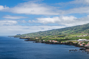 Coast of Faial Island / Coastal landscape from Faial island, Azores, Portugal. - 601194288