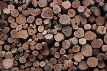 Stack of Firewood, Use as a Background image or texture 