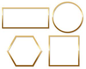 set of frames on white