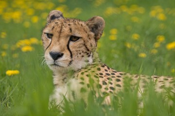 cheetah in the grass