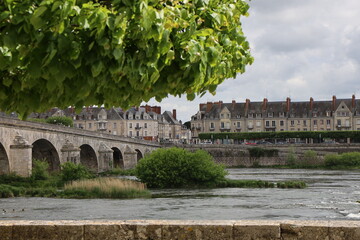 Les rives du fleuve Loire, ville de Blois, département du Loir et Cher, France