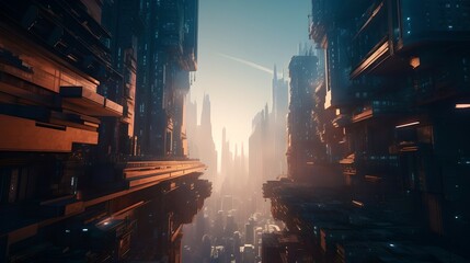 Futuristic City, Generated by AI
