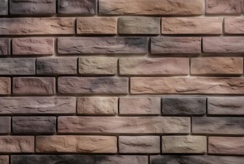 Obraz premium a close up of dark brown and green brick, generative ai