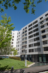 Modern residential apartment. Detail of new luxury home and resiential complex.
