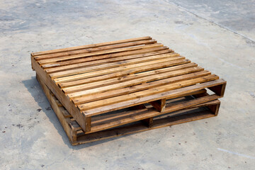Wooden pallet for chemical products
