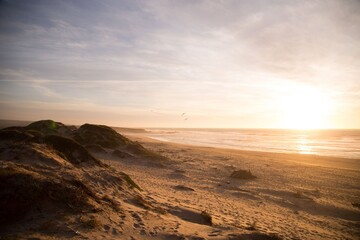 sunset on the beach