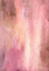 Fototapeta premium Soft Pink hand-drawn watercolor background