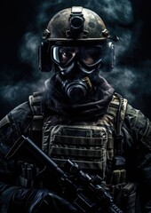 Fototapeta premium Special Forces Soldier