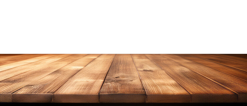 Wooden table surface product placement