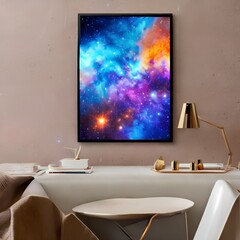 A galaxy filled with swirling colors and bright stars3, Generative AI
