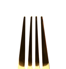 Stainless steel fork isolated on white background