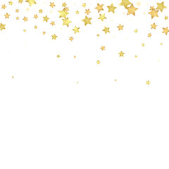 Magic stars vector overlay.  Gold stars scattered