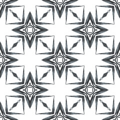Obraz premium Exotic seamless pattern. Black and white