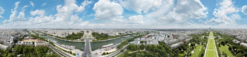 360 degree panorama of Paris, photographed from the Eiffel Tower. Seamlessly connects to the other...