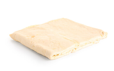Fresh thin lavash on white background