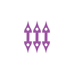 new style arrow in vector . vector design. company logo