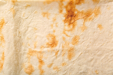 Texture of fresh thin lavash as background