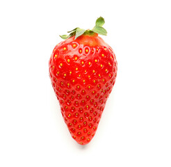 Fresh strawberry on white background